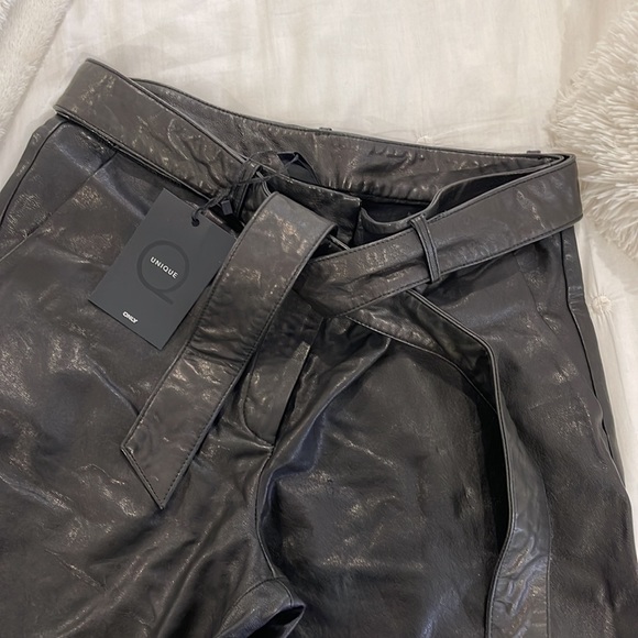 ONLY UNIQUE leather culotte pants - Picture 5 of 5